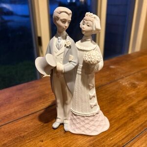 lladro wedding couple, lladro 4809, retired great wedding gift, WITH BOX